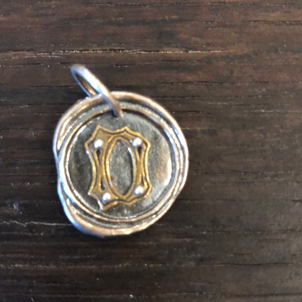 Letter “D” Rivet Insignia Charm Waxing Poetic